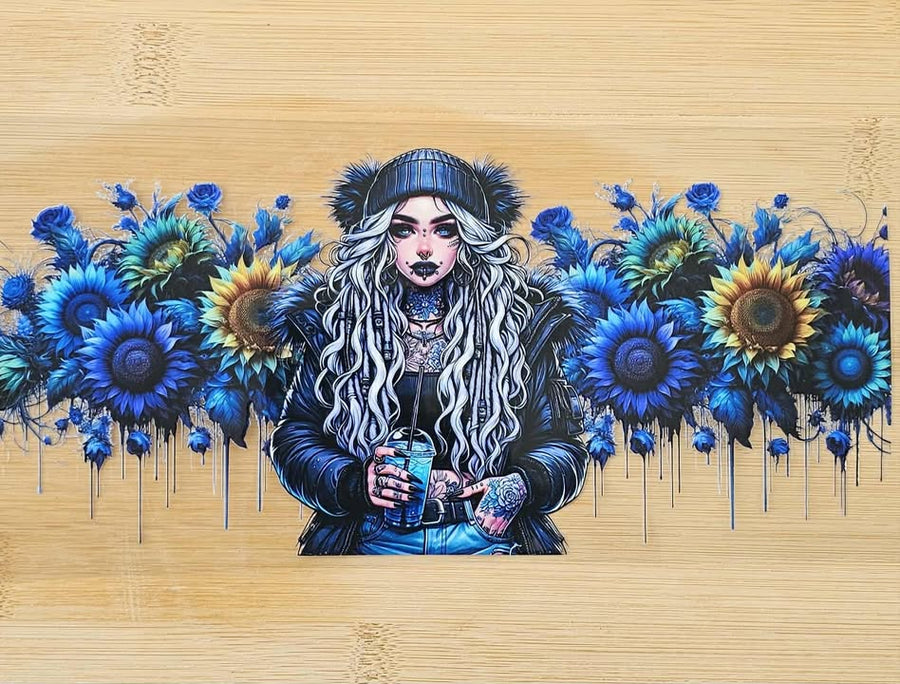 Blue Sunflowers 919