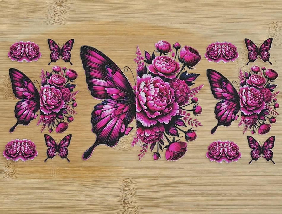 Hot Pink Butterflies 546