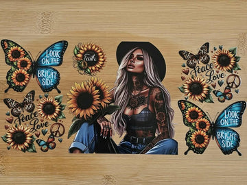 CowGirl Meets Sunflowers 927