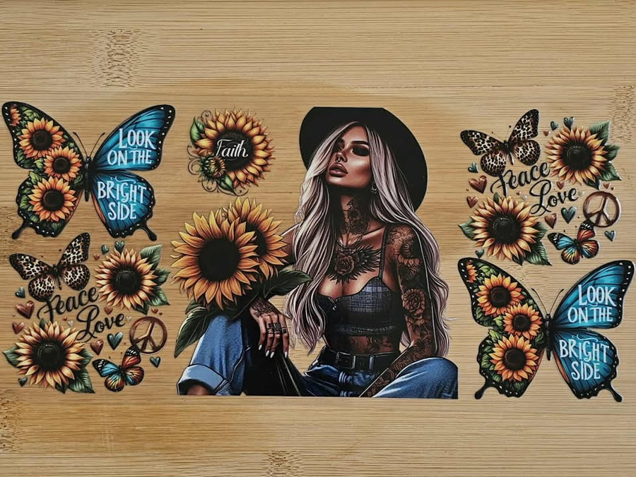 CowGirl Meets Sunflowers 927